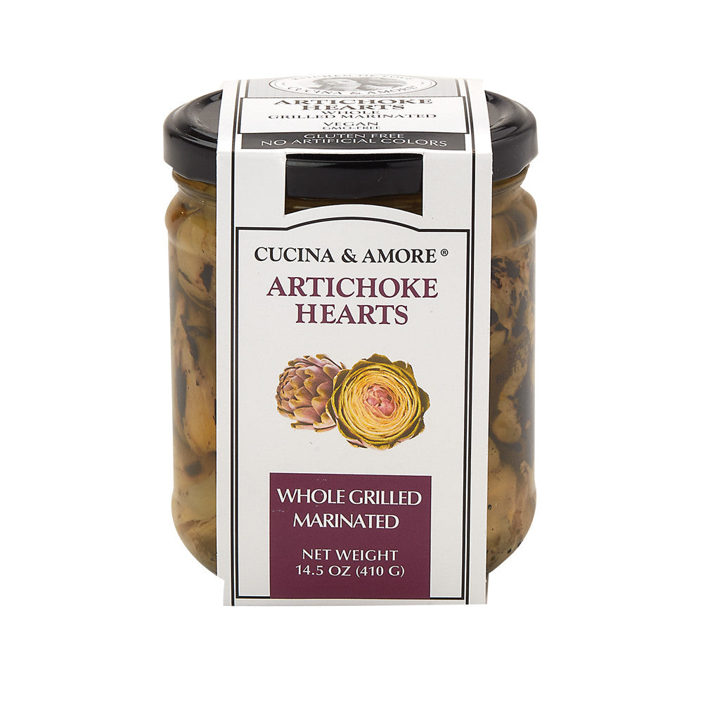 Cucina & Amore Whole Grilled Artichoke Hearts 14.5 Oz Jar