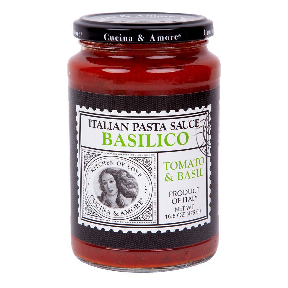 Cucina & Amore Tomato Basil Sauce 16.8 Oz Jar