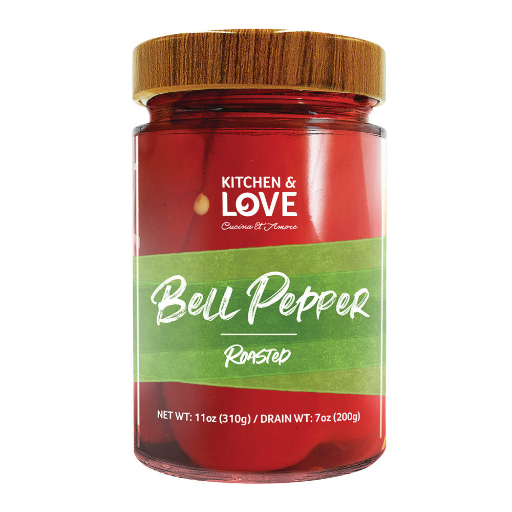 Wholesale Kitchen & Love Roasted Red Bell Peppers 11 Oz Jar- Bulk