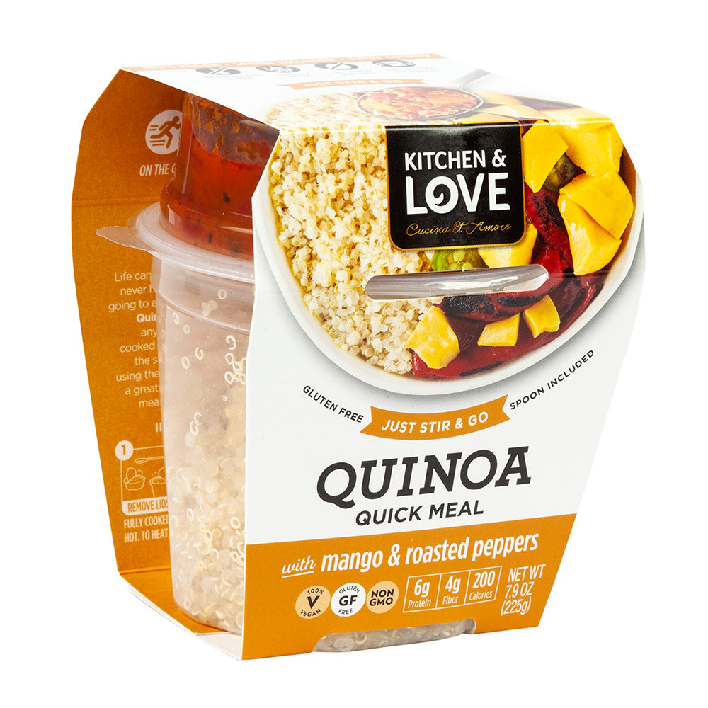 Wholesale Kitchen & Love Ready To Eat Quinoa Mango & Roasted Peppers 7.9 Oz-6ct Case Bulk