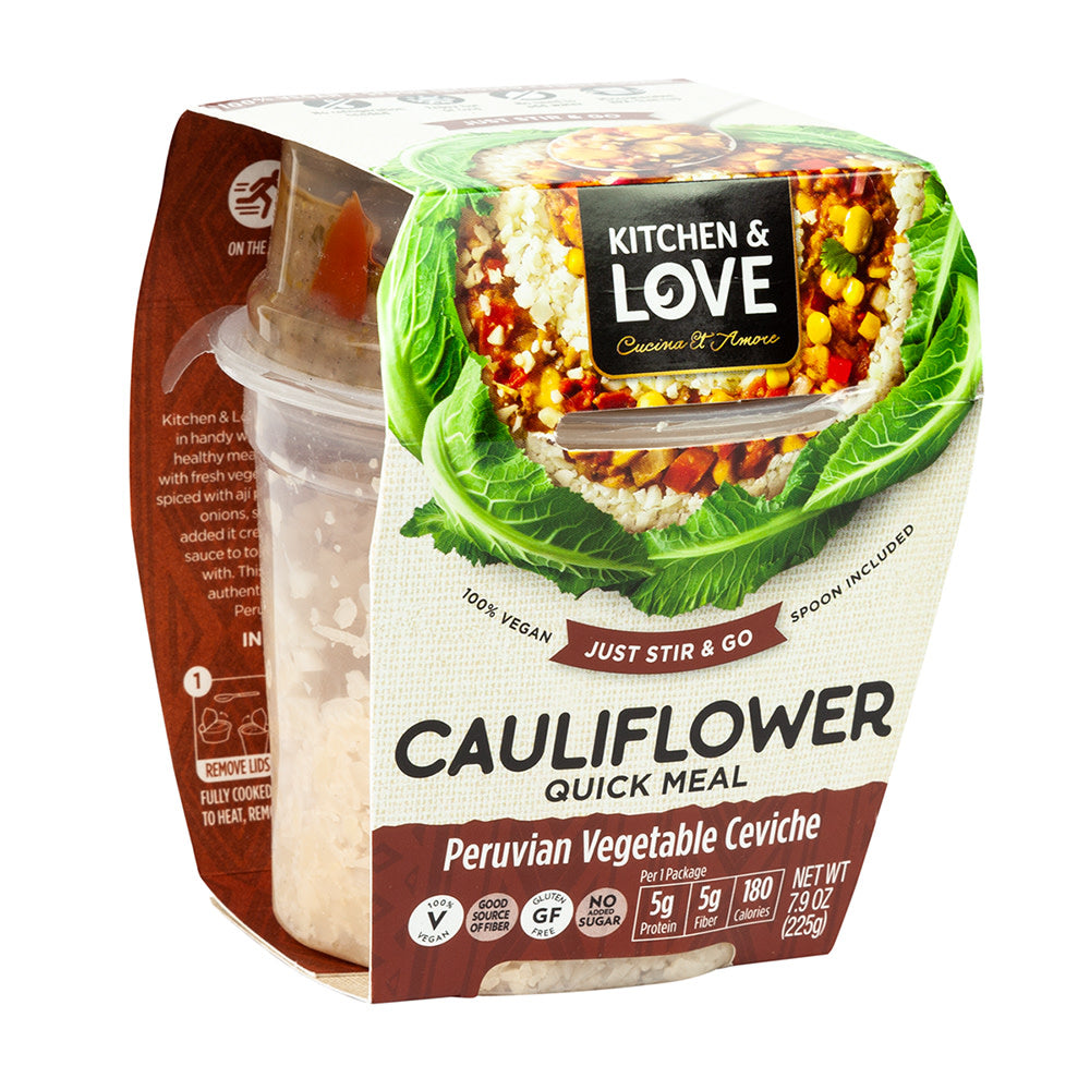 Wholesale Kitchen & Love Ready To Eat Cauliflower Peruvian Vegetable Ceviche 7.9 Oz-6ct Case Bulk