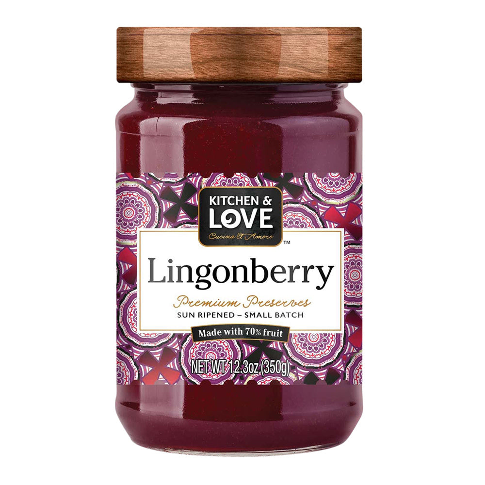 Wholesale Kitchen & Love Lingonberry Preserves 12.3 Oz Jar-6ct Case Bulk