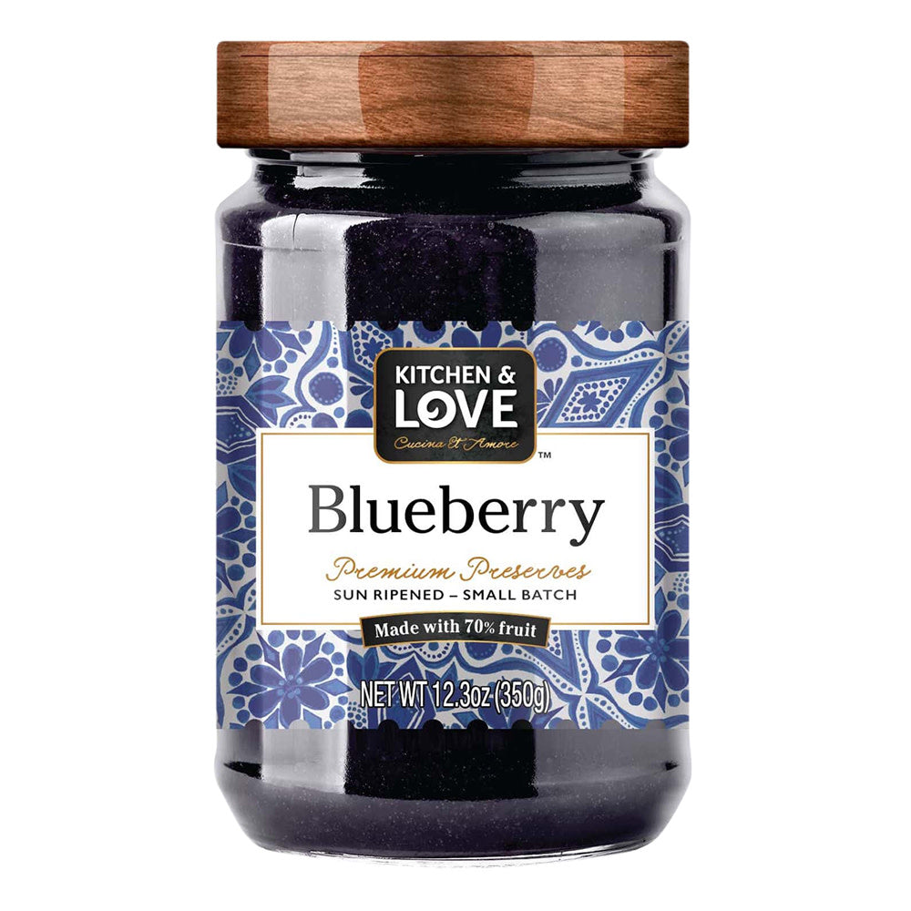 Wholesale Kitchen & Love Blueberry Preserves 12.3 Oz Jar-6ct Case Bulk