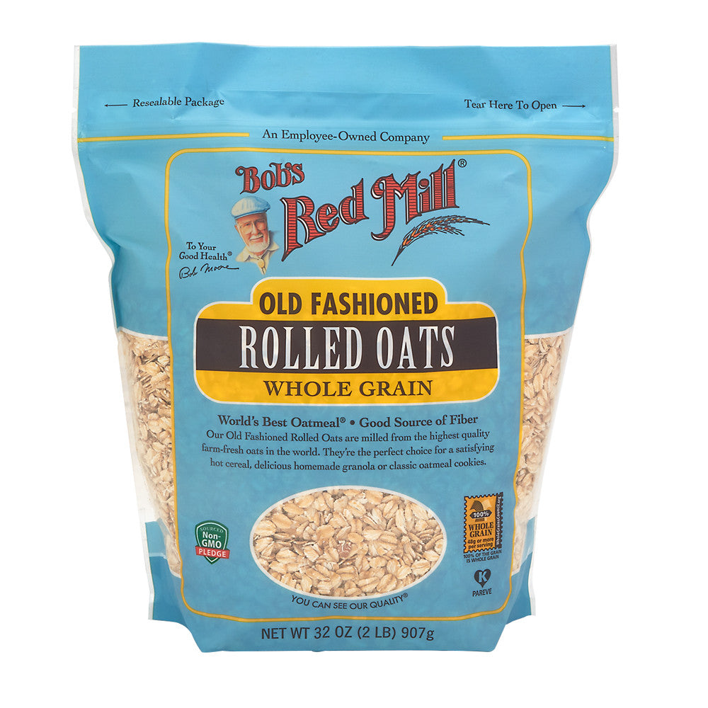 Bob'S Red Mill Regular Non-Organic Rolled Oats 32 Oz Pouch