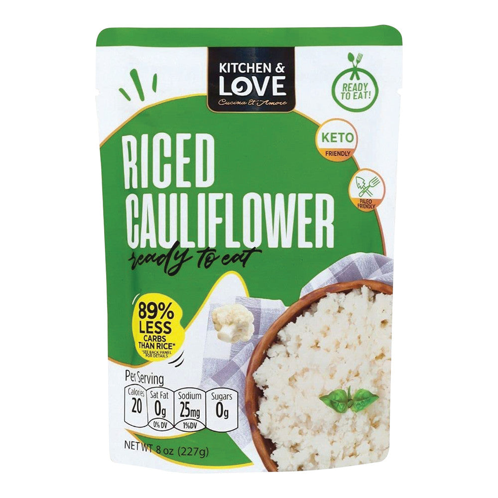 Wholesale Kitchen & Love Riced Cauliflower 8 Oz Pouch-6ct Case Bulk