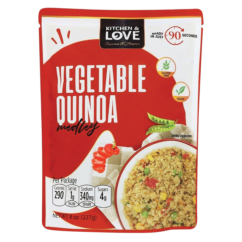 Wholesale Kitchen & Love Vegetable Quinoa Medley 8 Oz Pouch-6ct Case Bulk