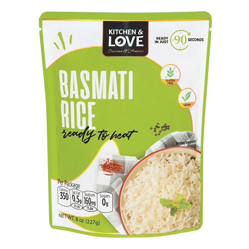 Wholesale Kitchen & Love Basmati Rice 8 Oz Pouch-6ct Case Bulk