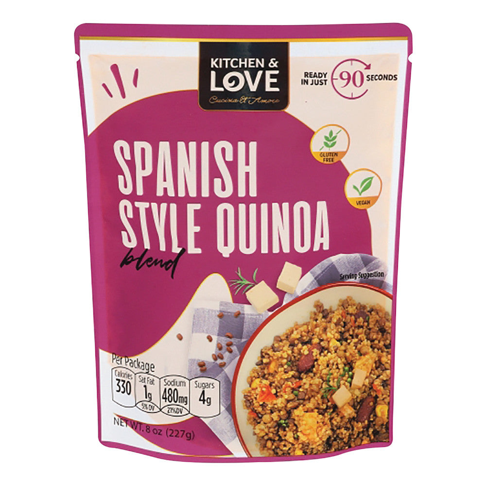 Wholesale Kitchen & Love Spanish Style Quinoa Medley 8 Oz Pouch-6ct Case Bulk