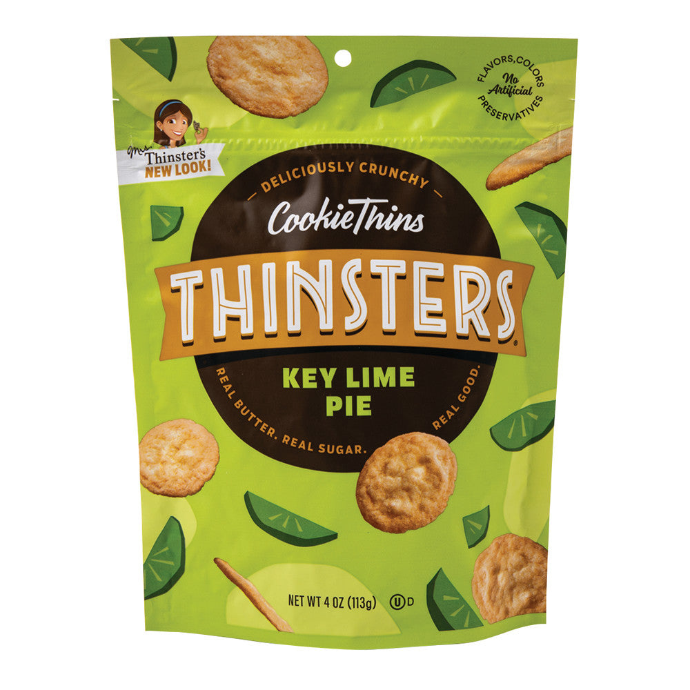 Wholesale Thinsters Cookie Thins Key Lime Pie 4 Oz Pouch-12ct Case Bulk