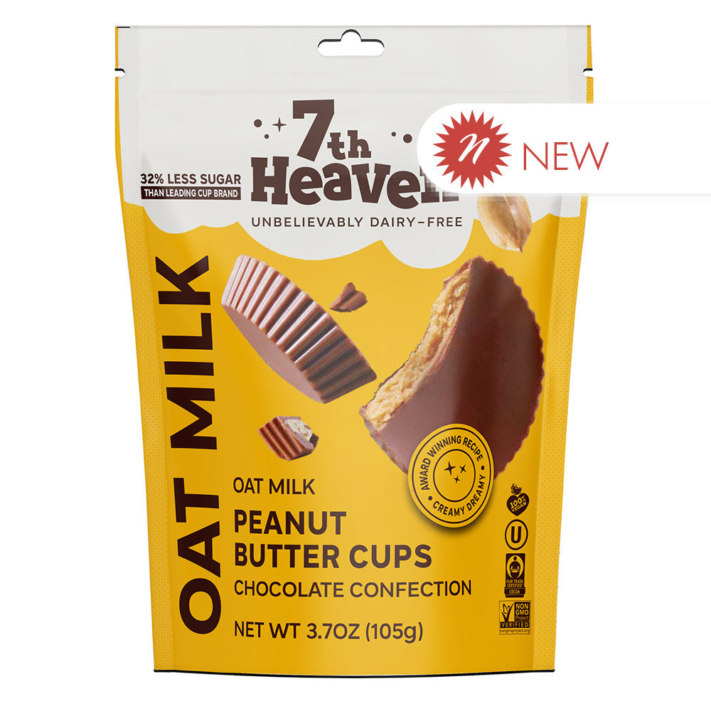 Wholesale 7Th Heaven - Pouch - Peanut Butter Oat Milk Chocolate Cups - 3.7Oz- Bulk