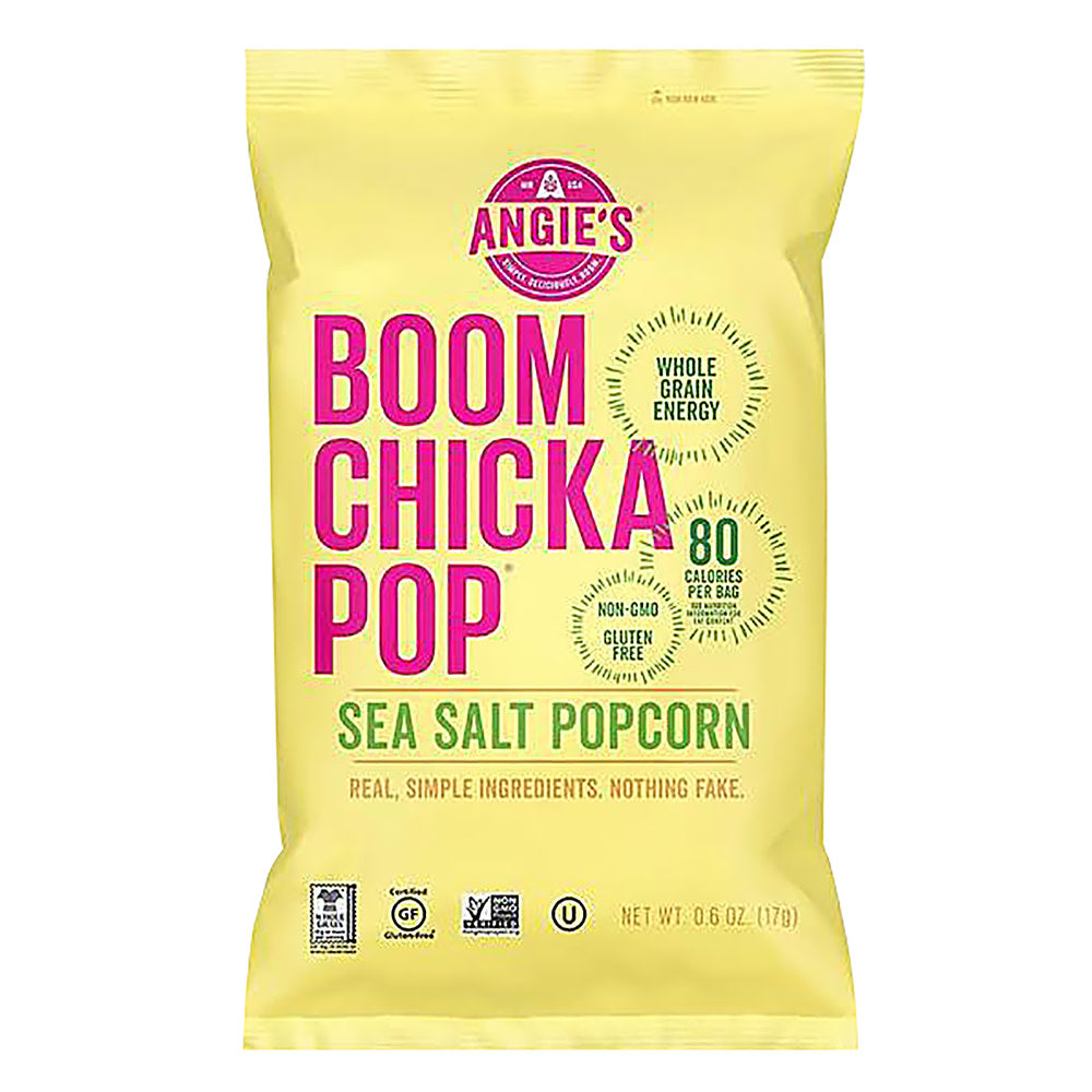 Angie'S Boomchickapop Sea Salt Popcorn 0.6 Oz Bag