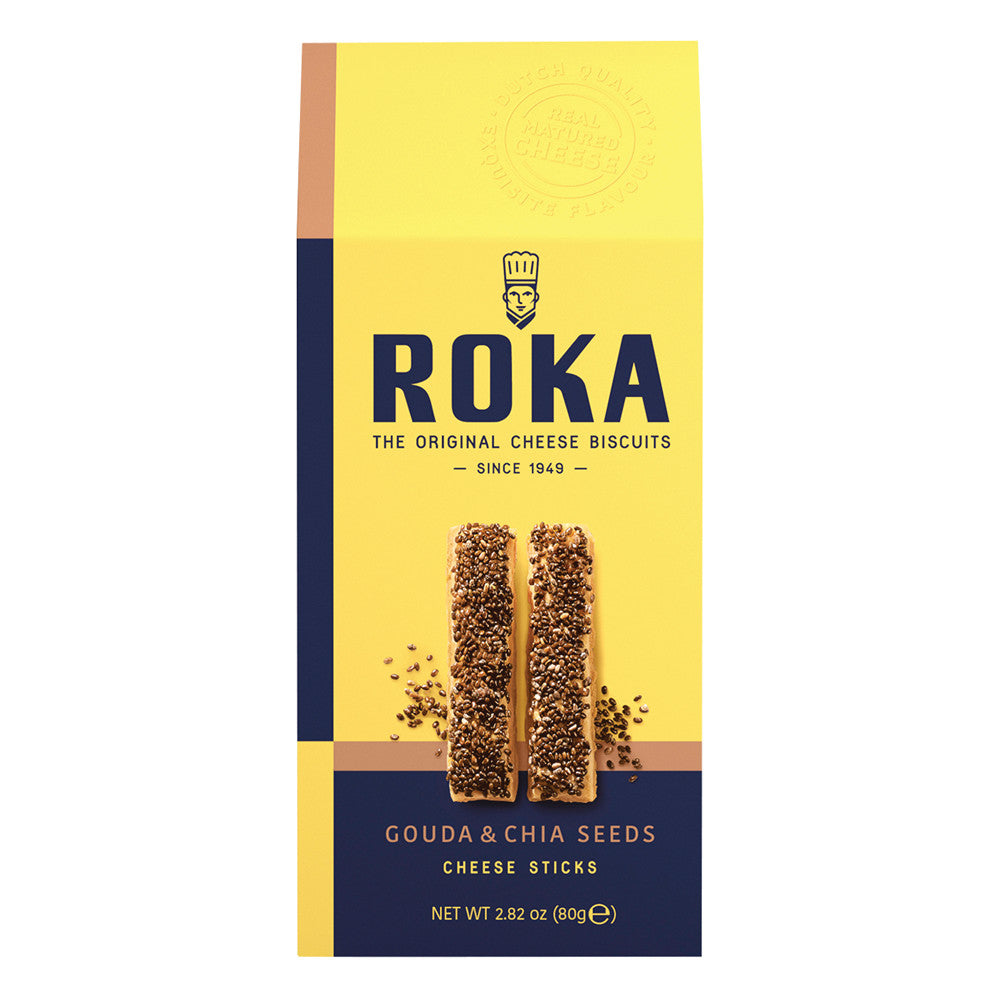 Wholesale Roka Gouda With Chia Seeds Cheese Sticks 2.82 Oz Box-8ct Case Bulk