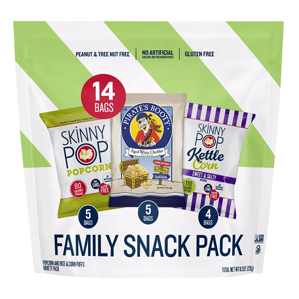 Wholesale Skinnypop & Pirate'S Booty 3 Flavors Snack Pack 8.2 Oz Bag-3ct Case Bulk