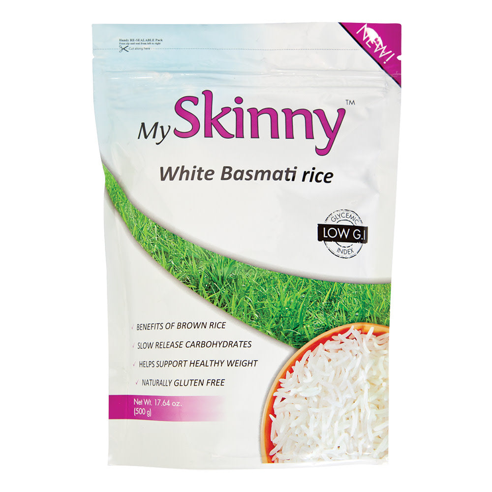 Wholesale My Skinny White Basmati Rice 17.64 Oz Pouch-6ct Case Bulk