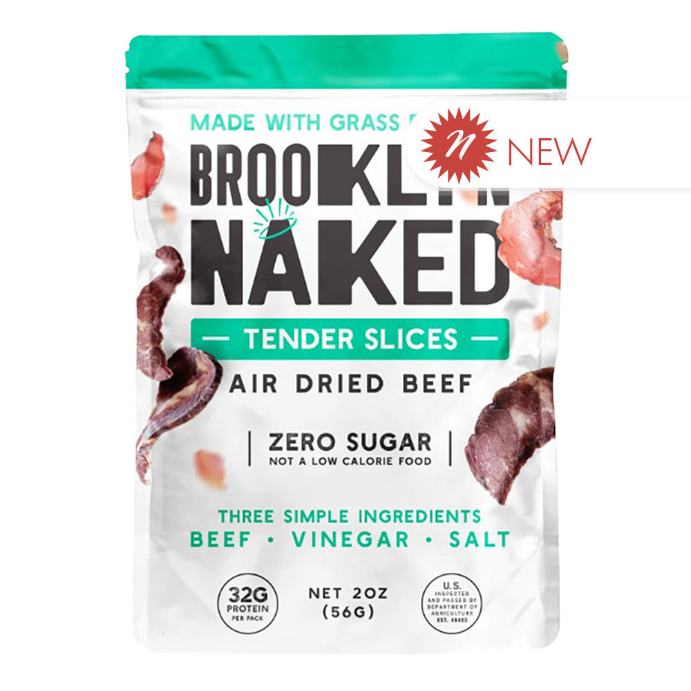 Wholesale Brooklyn Biltong - Naked - Airdried Beef - 2Oz-8ct Case Bulk