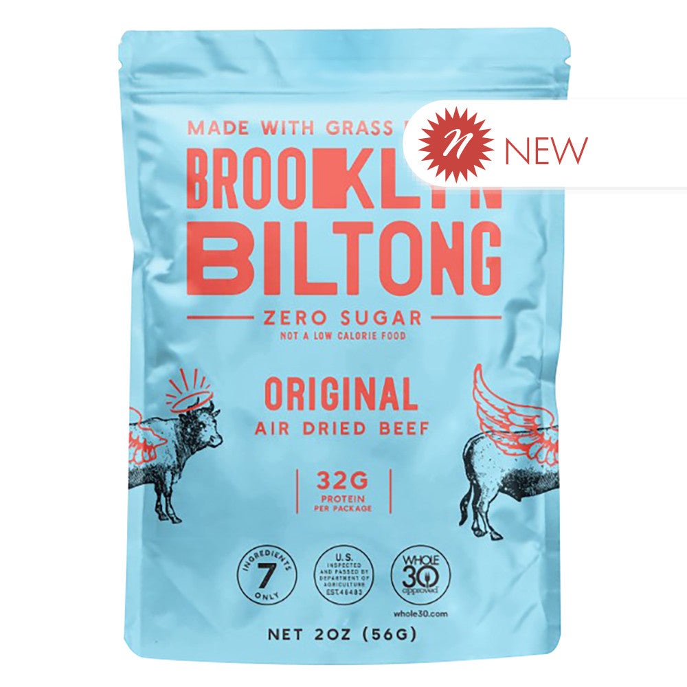 Wholesale Brooklyn Biltong - Original - Airdried Beef - 2Oz-8ct Case Bulk