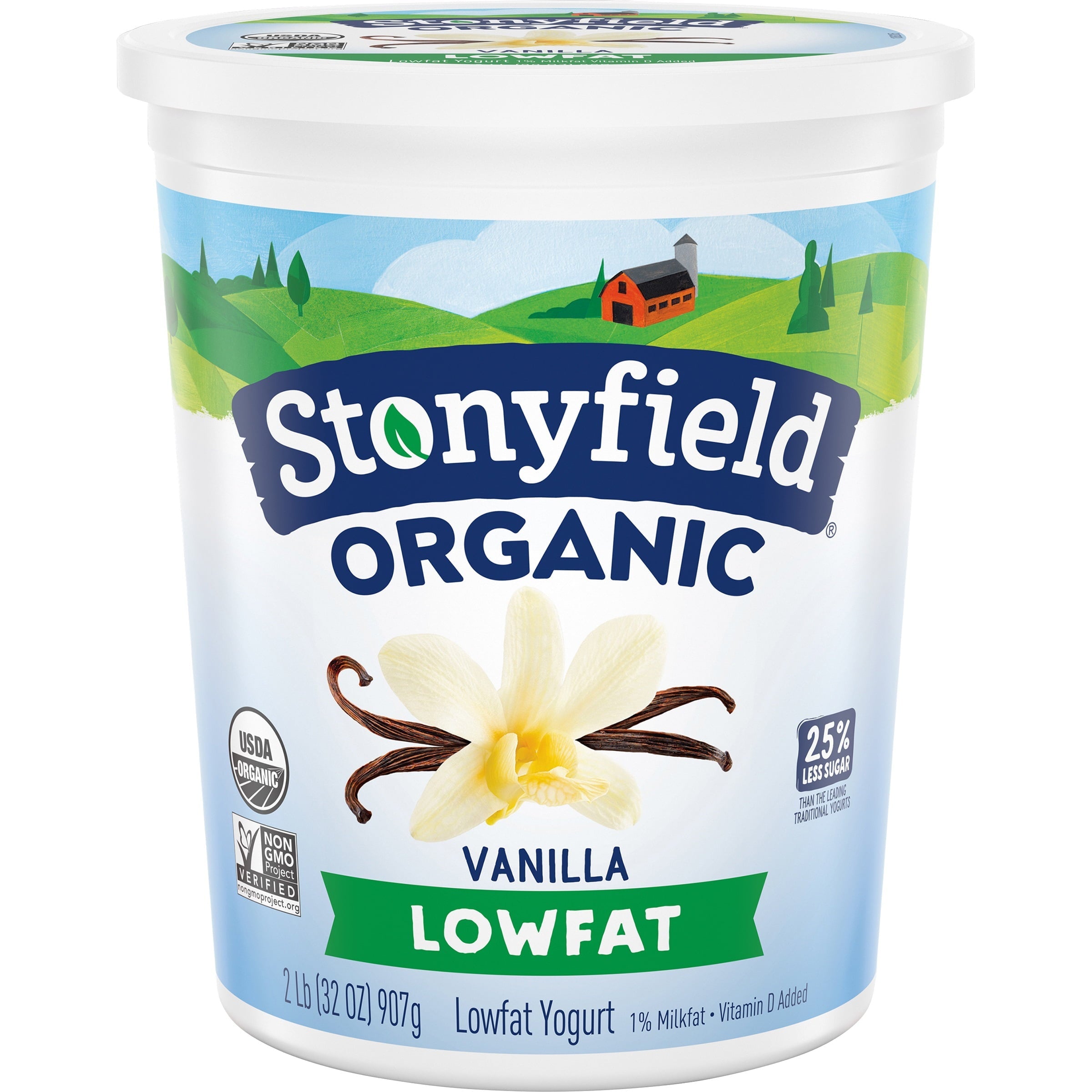 Stonyfield Farm Organic Low Fat French Vanilla Yogurt 32 Oz