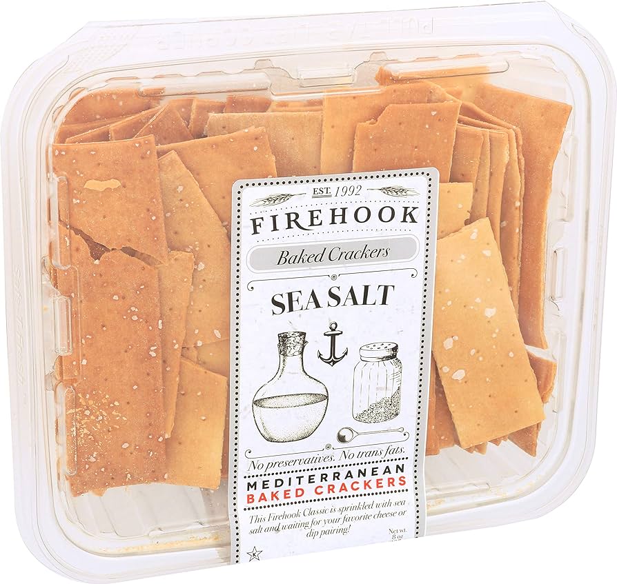 Firehook Cracker Baked Sea Salt 8oz 12ct