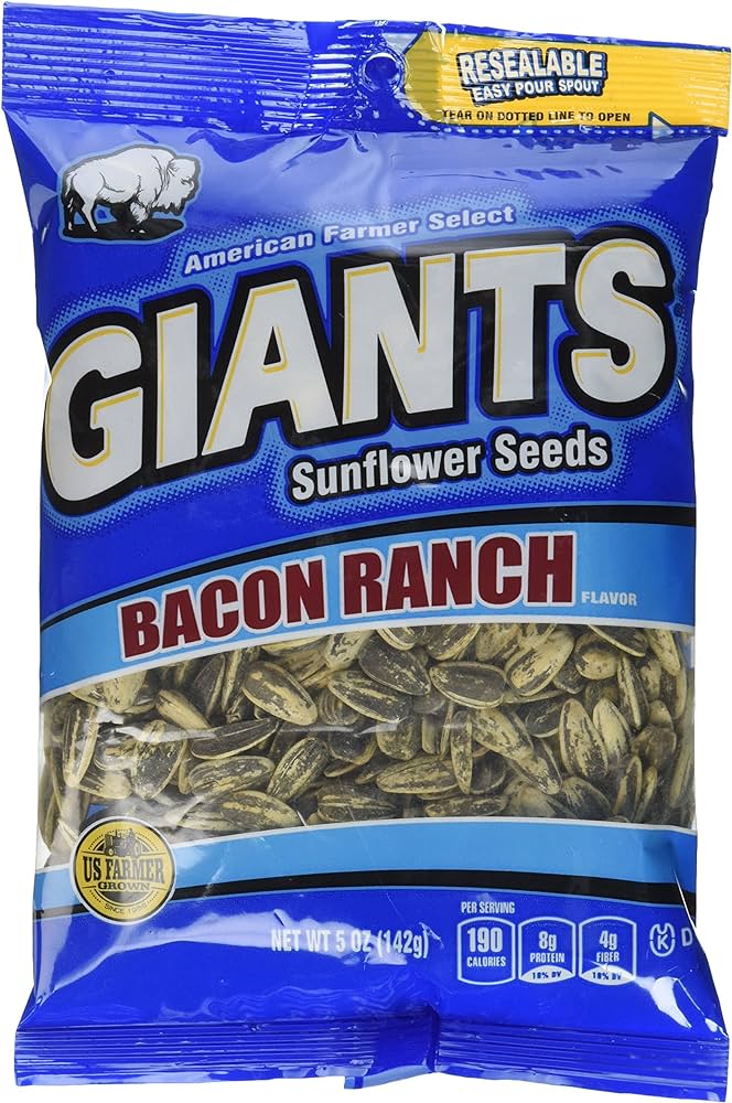 Giant Snacks Bacon Ranch Flavored Sunflower Seeds 5 Oz