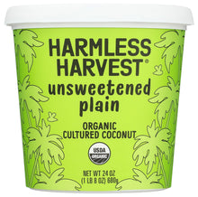 Wholesale Harmless Harvest Organic Unsweetened Plain Vegan Coconut Yogurt 24 OZ- Bulk