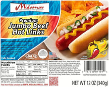 Wholesale Midamar Jumbo Beef Hot Links 12oz- Bulk
