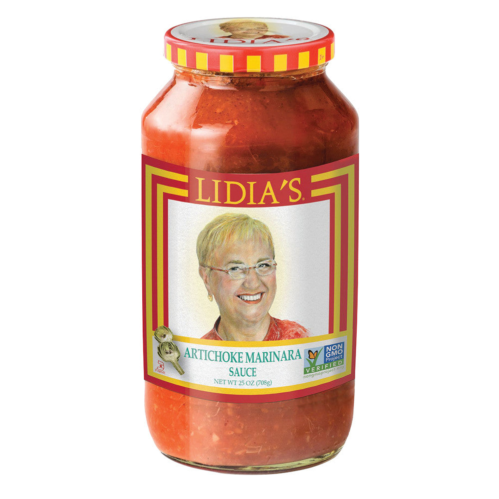 Wholesale Lidia'S Artichoke Marinara Pasta Sauce 25 Oz Jar-6ct Case Bulk