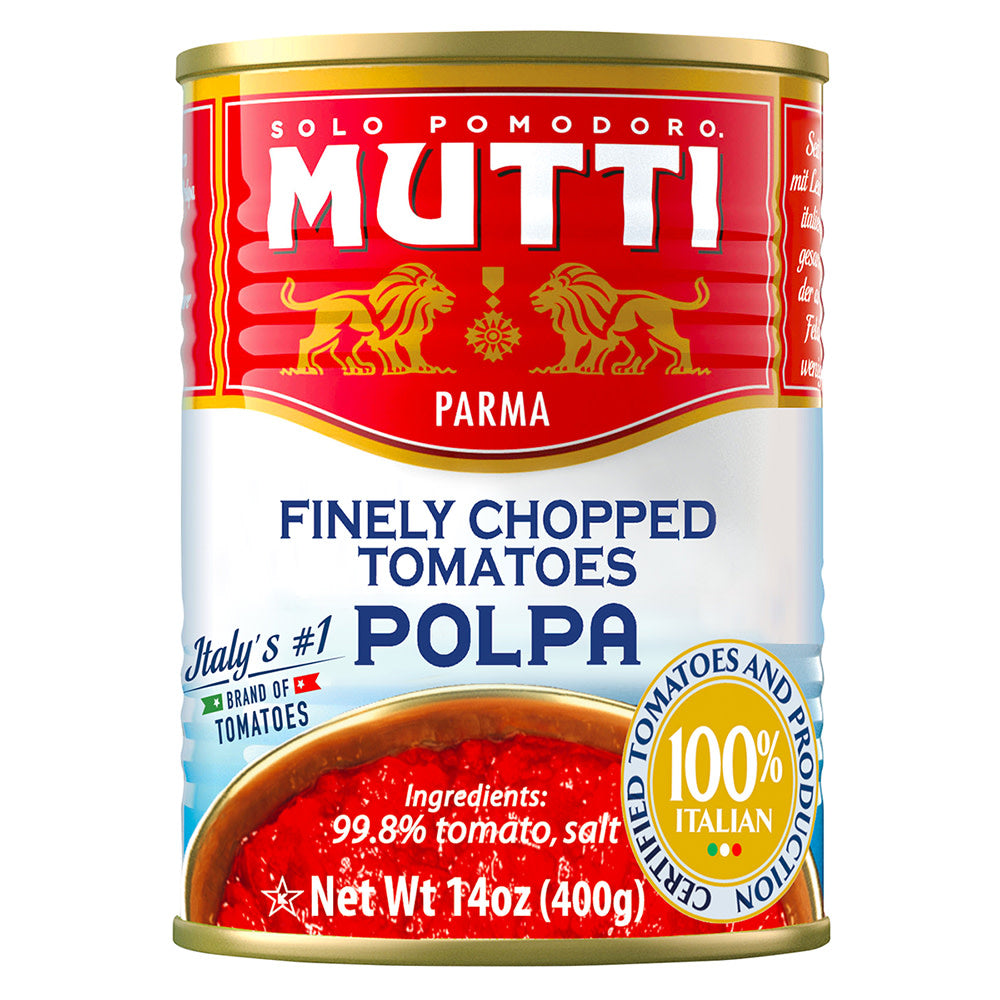 Wholesale Mutti Finely Chopped Tomatoes 14 Oz Can-12ct Case Bulk