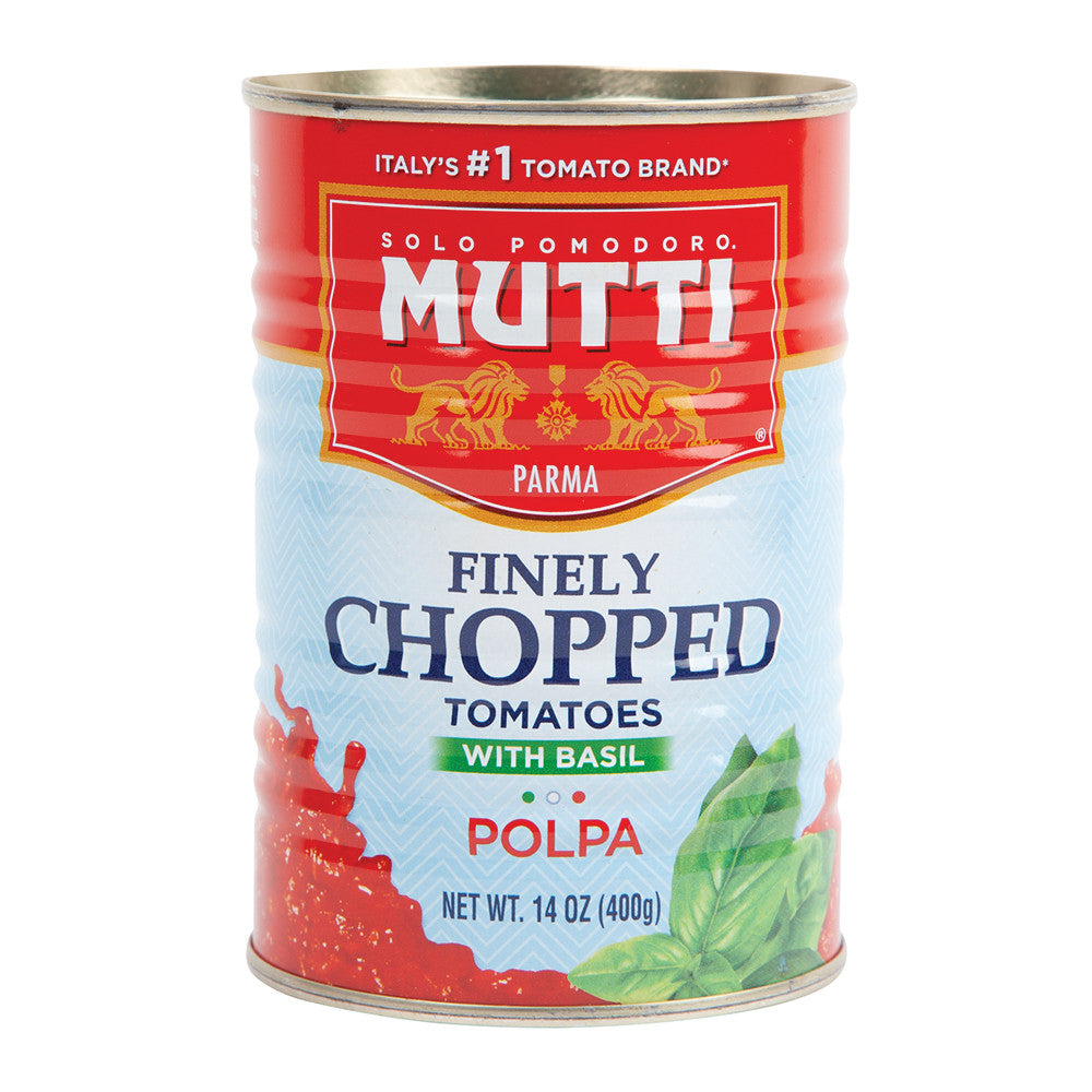 Wholesale Mutti Finely Chopped Tomatoes With Basil 14 Oz Can- Bulk