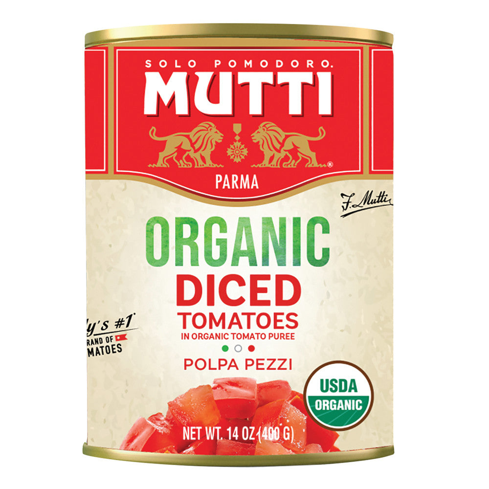 Wholesale Mutti Organic Diced Tomatoes Polpa 14 Oz Can-6ct Case Bulk