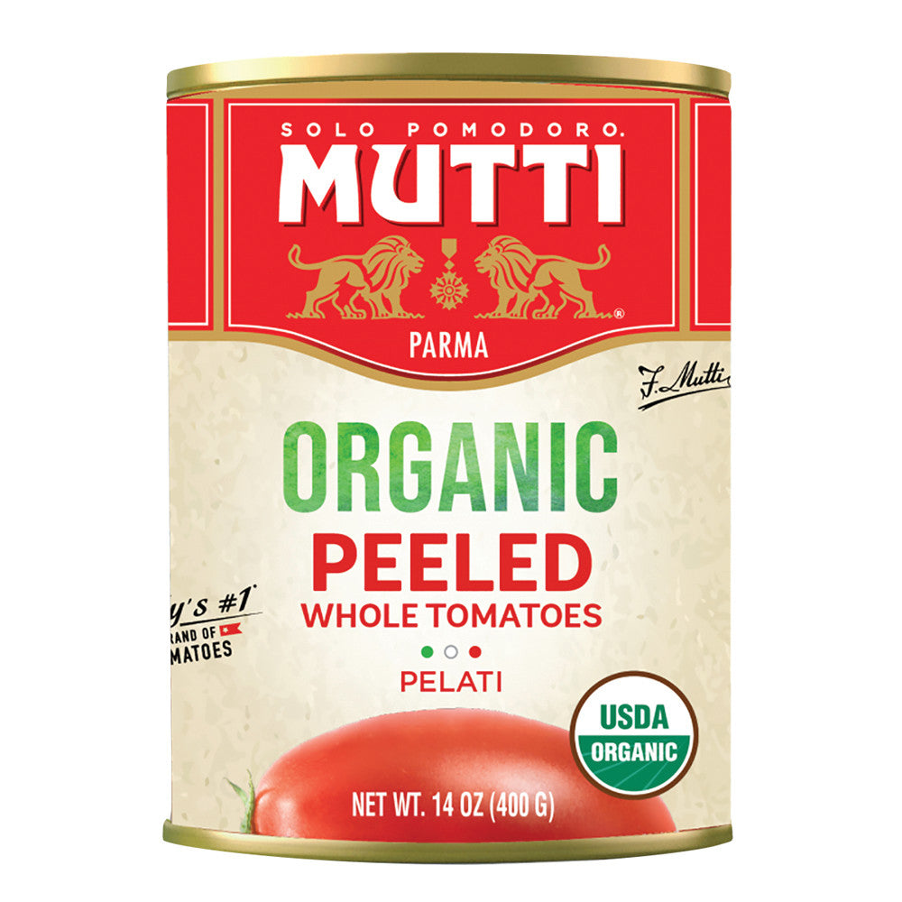 Wholesale Mutti Organic Whole Peeled Tomatoes Pelati 14 Oz Can-6ct Case Bulk