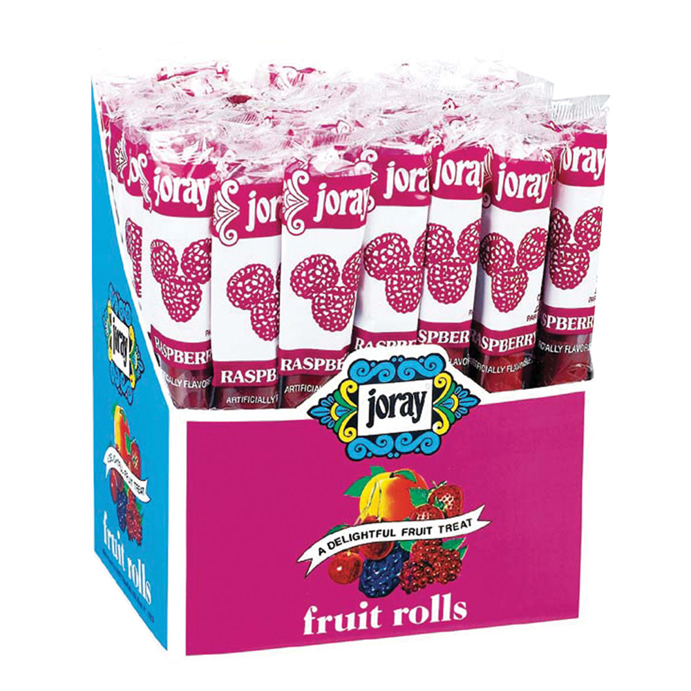 Wholesale Joray Raspberry Fruit Rolls 0.75 Oz-48ct Case Bulk