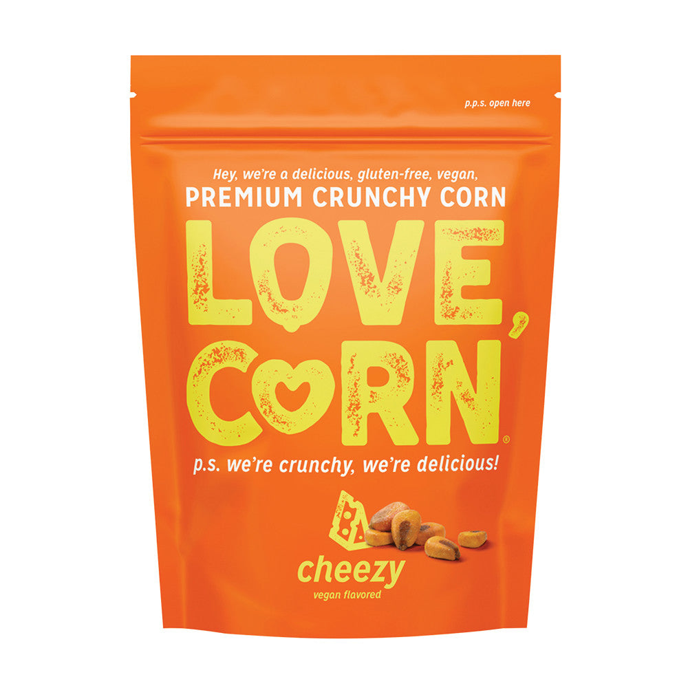 Wholesale Love, Corn Cheezy 1.6 Oz Pouch-10ct Case Bulk