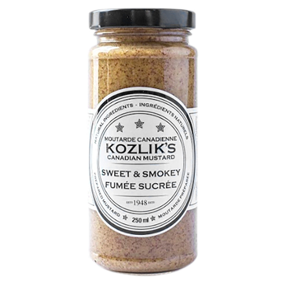 Wholesale Kozlik'S Sweet & Smokey Mustard 8 Oz Jar-6ct Case Bulk