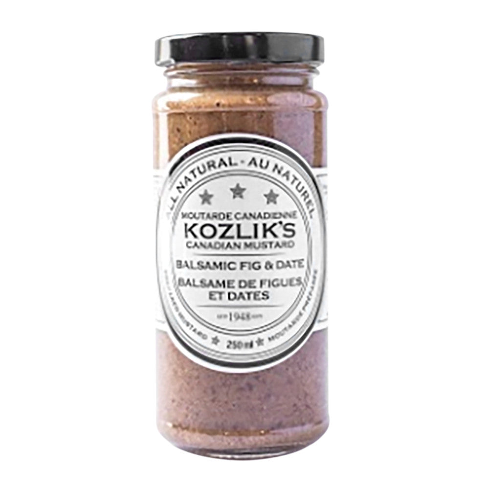 Wholesale Kozlik'S Balsamic Fig & Date Mustard 8 Oz Jar- Bulk