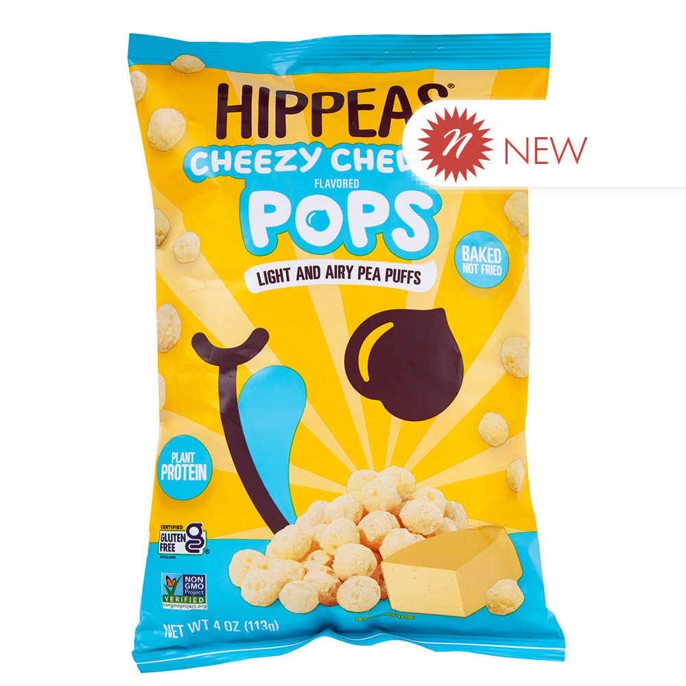 Wholesale Hippeas Cheezy Cheddar Pops 4 Oz Bag- Bulk