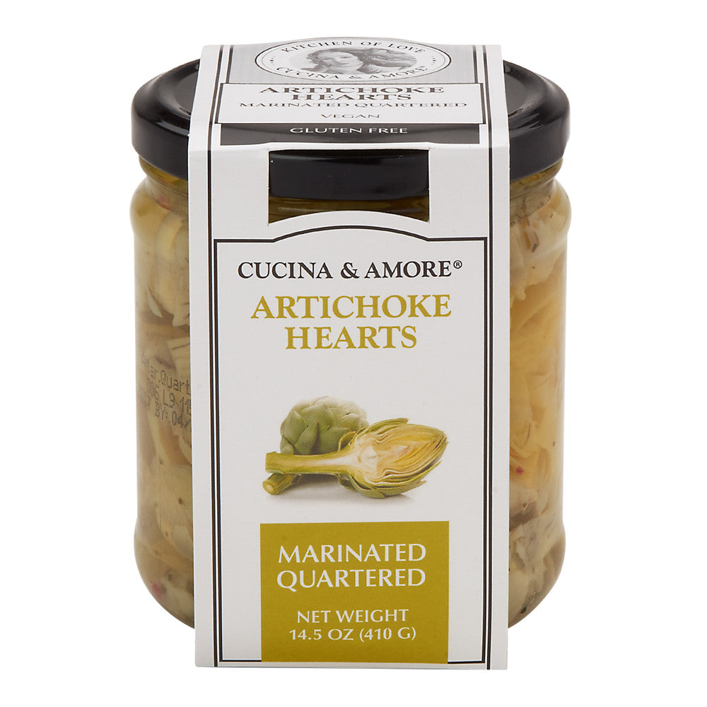 Wholesale Cucina & Amore Marinated Quatered Artichoke Heart 14.5 Oz Jar-6ct Case Bulk