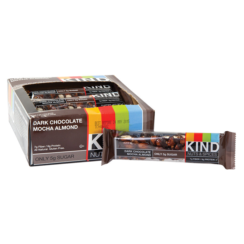 Wholesale Kind Dark Chocolate Mocha Almond 1.4 Oz Bar- Bulk