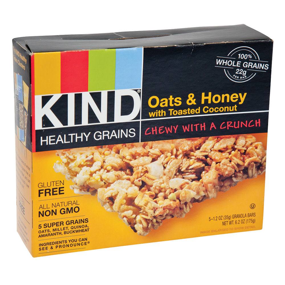 Wholesale Kind Granola Bar Oats And Honey With Coconut 5 Piece 6.2 Oz Box-8ct Case Bulk