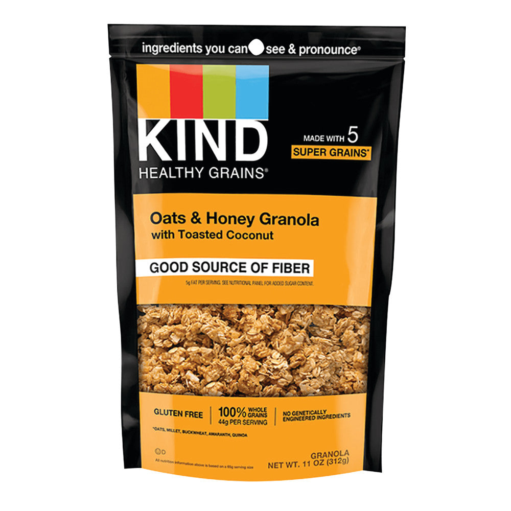 Wholesale Kind Oats And Honey Granola Clusters 11 Oz Pouch-6ct Case Bulk