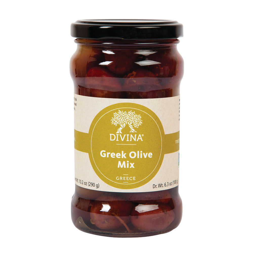 Wholesale Divina Greek Olive Mix 6.35 Oz Jar- Bulk