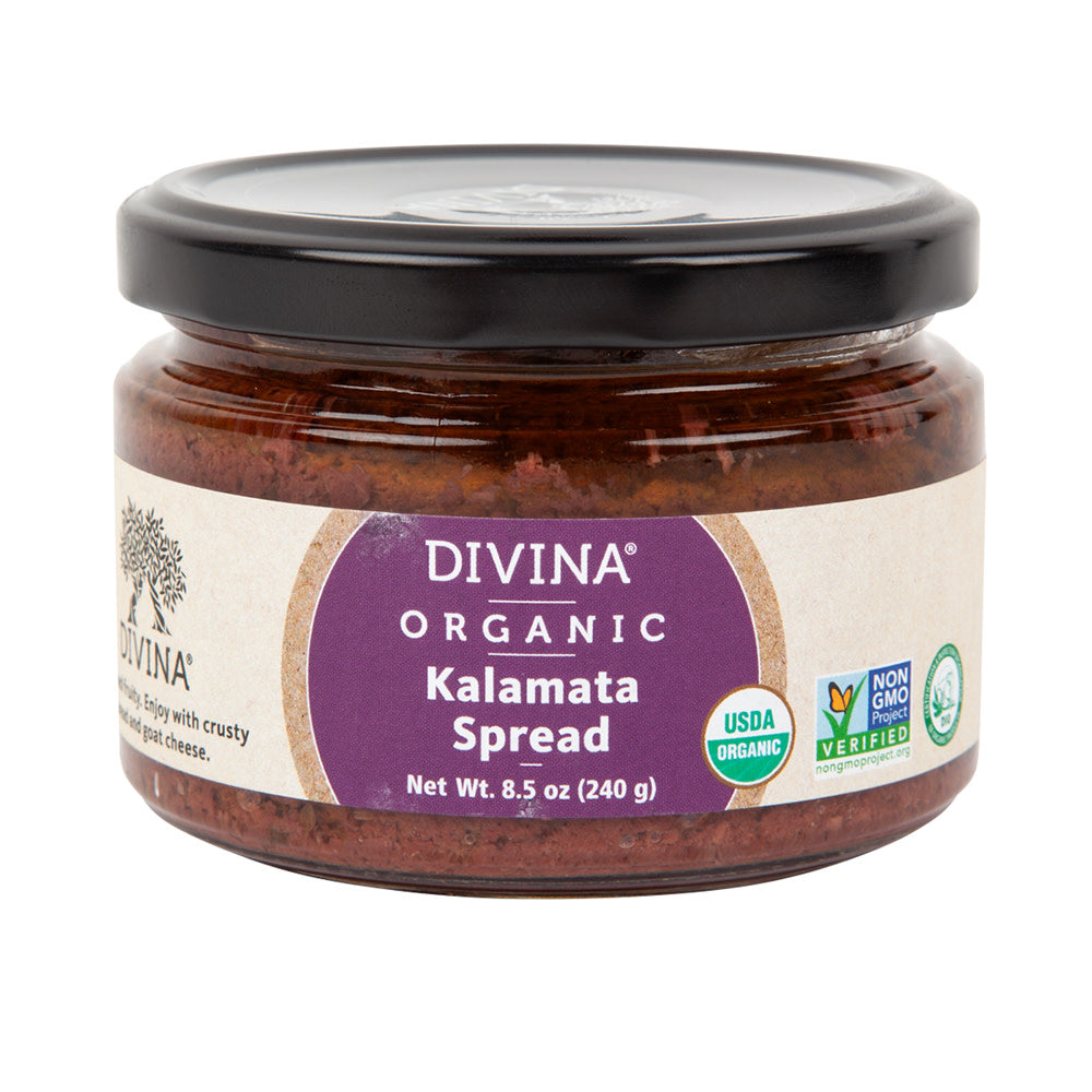 Wholesale Divina Organic Kalamata Olive Spread 8.5 Oz Jar- Bulk