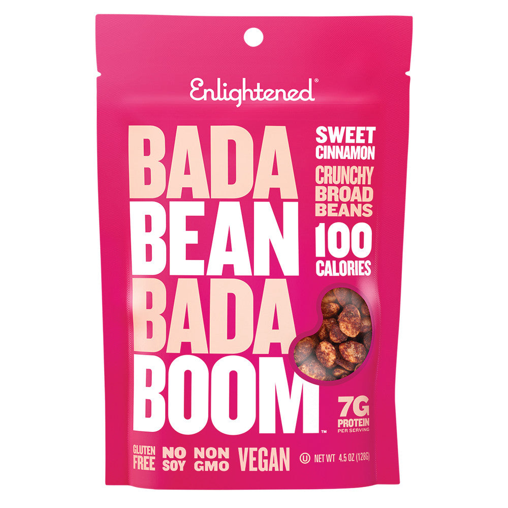 Wholesale Enlightened Bada Bean Bada Boom Sweet Cinnamon 4.5 Oz Pouch-6ct Case Bulk