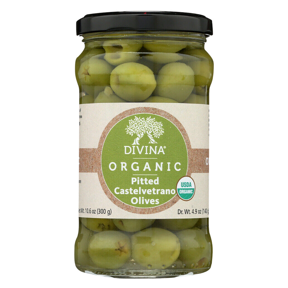 Wholesale Divina Organic Castelvetrano Pitted Olives 10.6 Oz Jar- Bulk