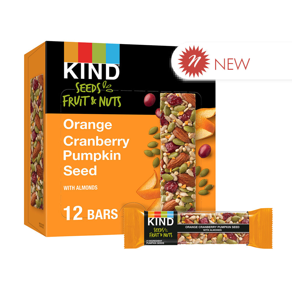 Wholesale Kind Orange Cranberry Pumpkin Seed 1.4 Oz- Bulk