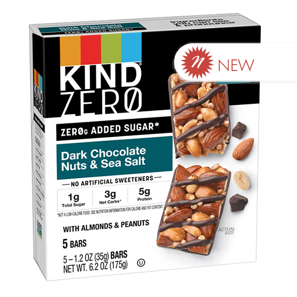 Wholesale Kind Dark Chocolate Nuts & Sea Salt 5 Count 6.2 Oz Box- Bulk
