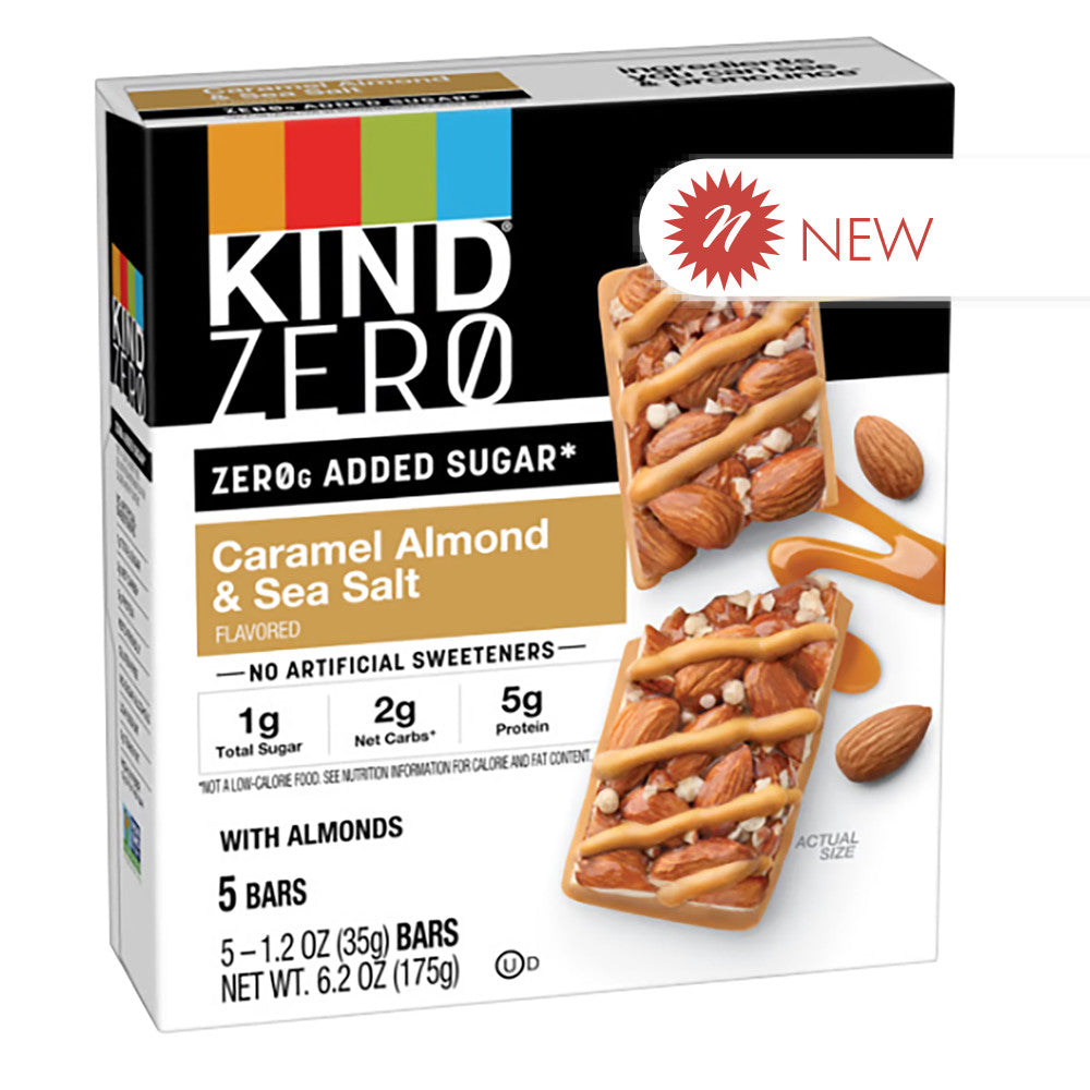 Wholesale Kind Caramel Almond & Sea Salt 5 Count 6.2 Oz Box- Bulk