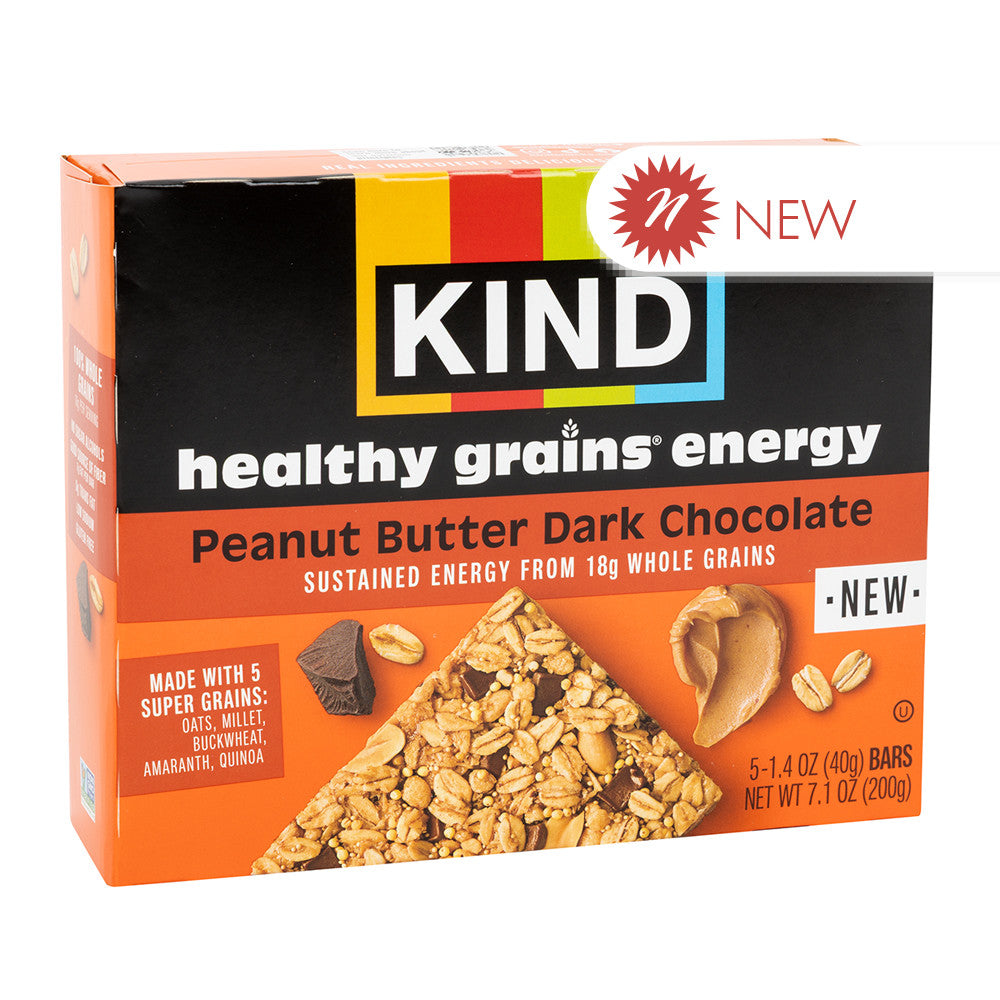 Wholesale Kind - Energy Bar - Peanut Bu Dark Choc(5Ct) - 7.05Oz- Bulk