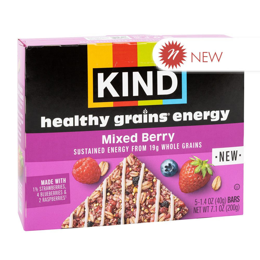 Wholesale Kind - Energy Bar - Mixed Berry(5Ct) - 7.05Oz- Bulk
