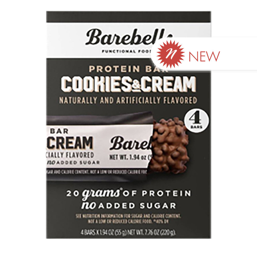 Wholesale Barebells - Cookies&Cream Bars(4Ct) - 7.76Oz- Bulk