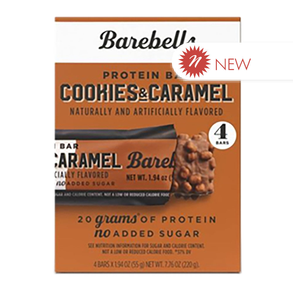 Wholesale Barebells - Cookies&Caramel Bars(4Ct) - 7.76Oz- Bulk
